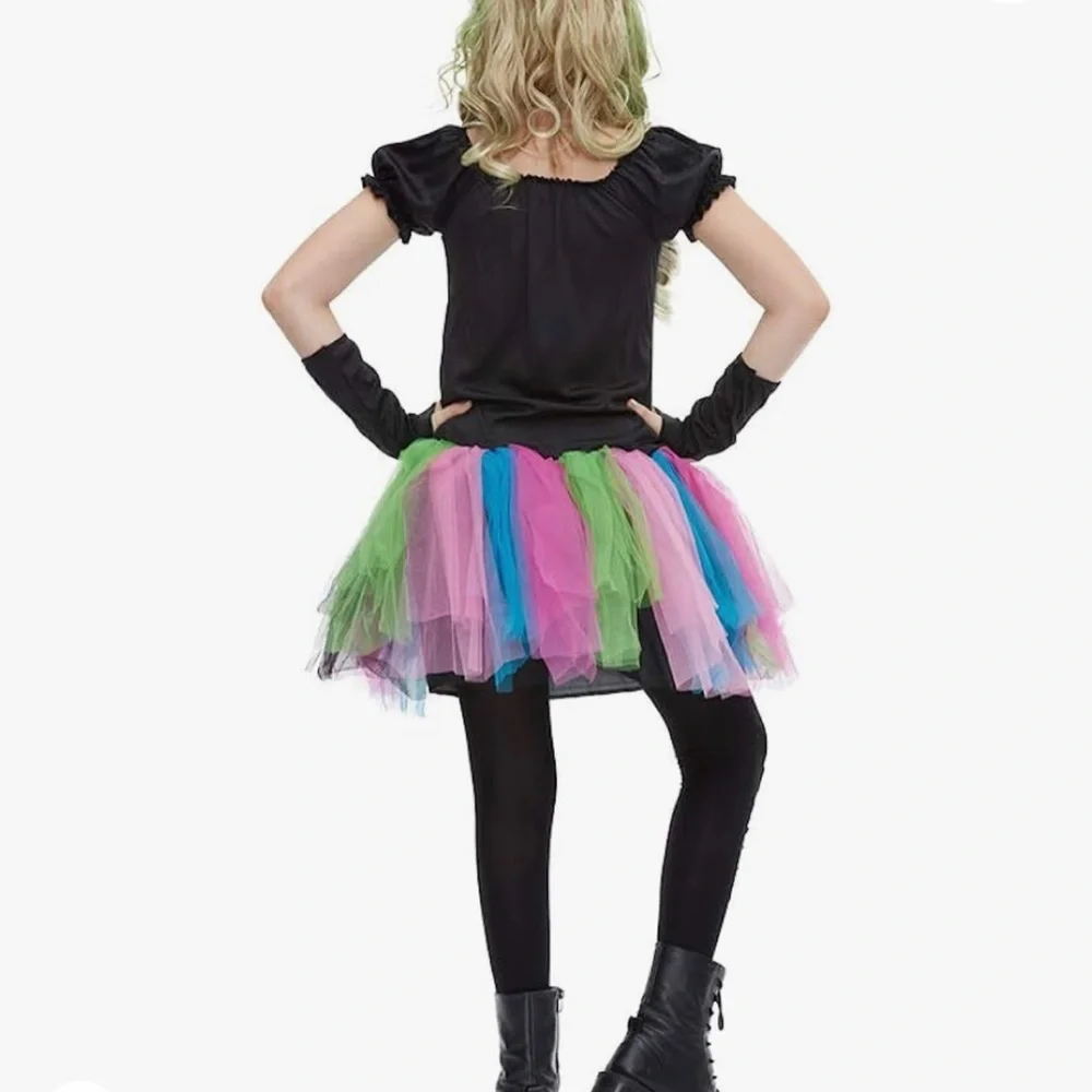 Spooky Girls Funky Punky Bones Costume. Used